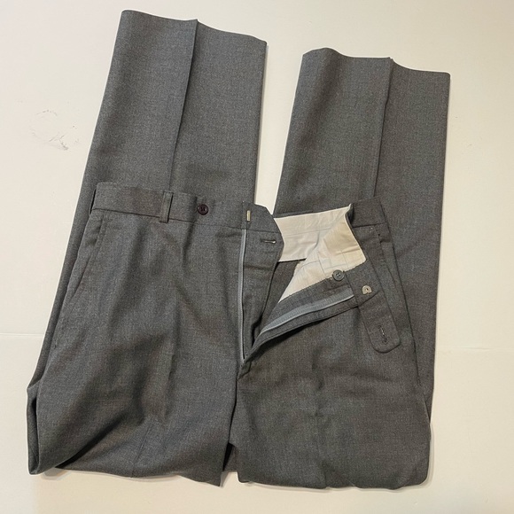 Men's Raphael Classic Fit Solid Gray Two Button 3 Piece 100% Wool Vested Suit S - Picture 7 of 12